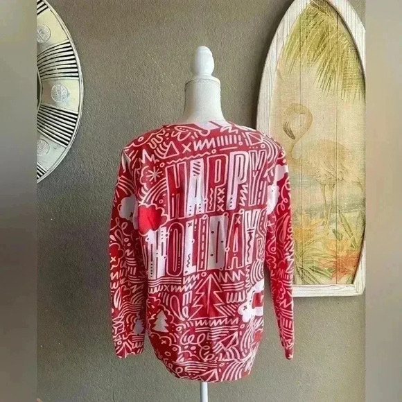 Print All Over Me Holiday Shirt Size M - Picture 6 of 7